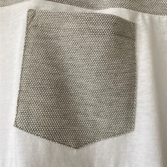 Mens 2nd Chapter Grey White Waffle T-Shirt Size S - Picture 2 of 3